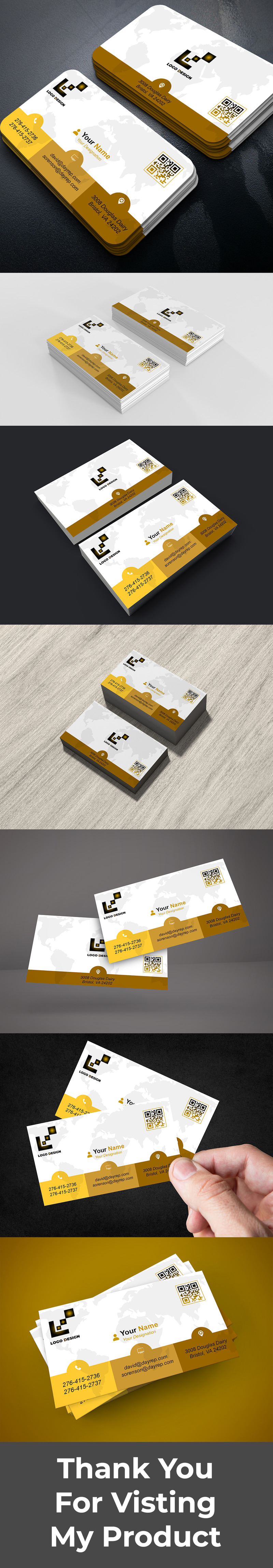 Minimalist Business Card PSD Template – Clean Front & Back Design for Professionals - Features Image 1