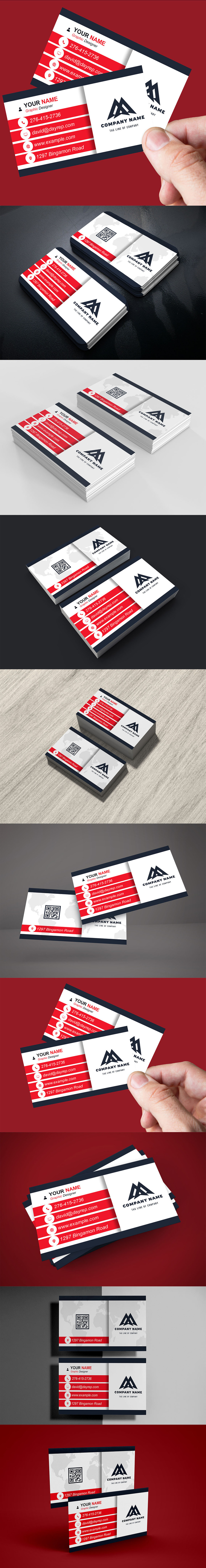 Professional Business Card PSD Template for Startups and Freelancers - Features Image 1