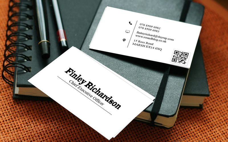 Fully Editable Professional Business Card Ecards Template