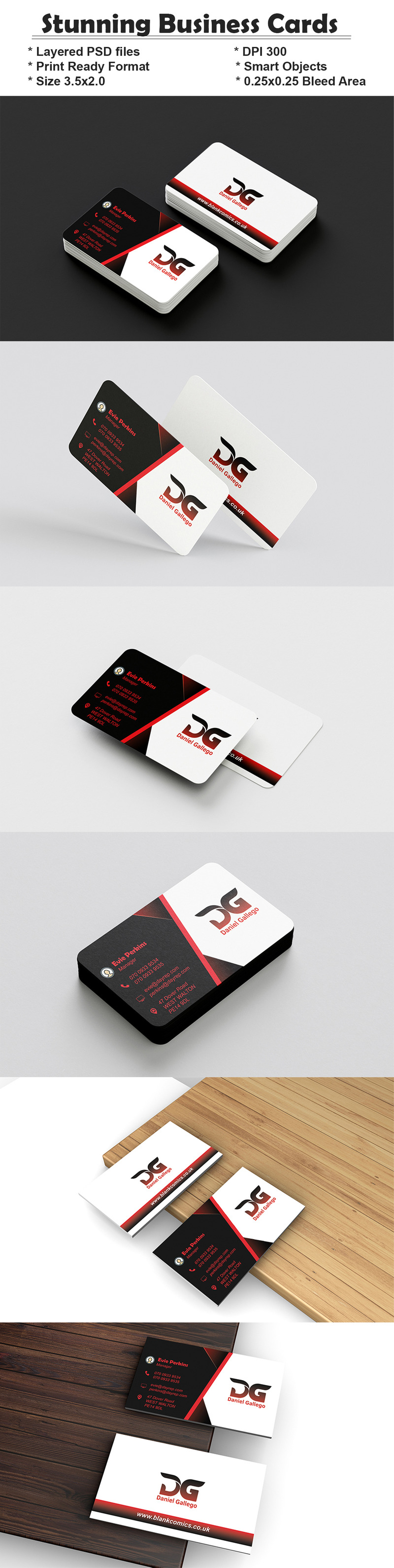 Stunning and Modern visiting Card - Ready to use - Features Image 1