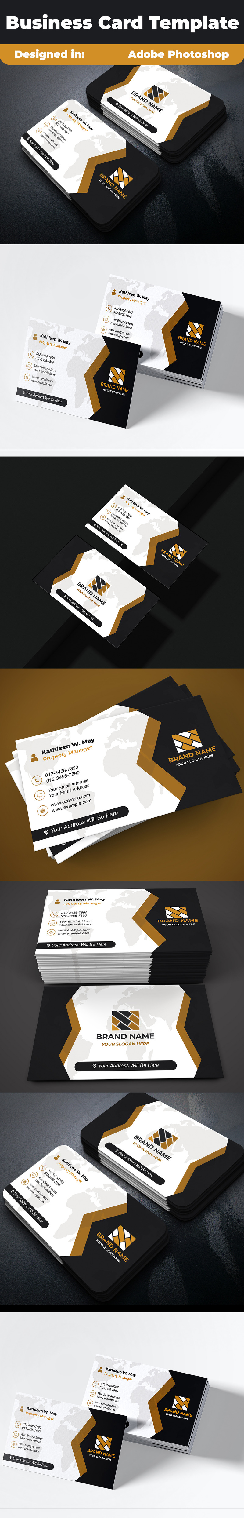Corporate Red Business Card Template PSD for Business Branding and Professional Identity Design - Features Image 1
