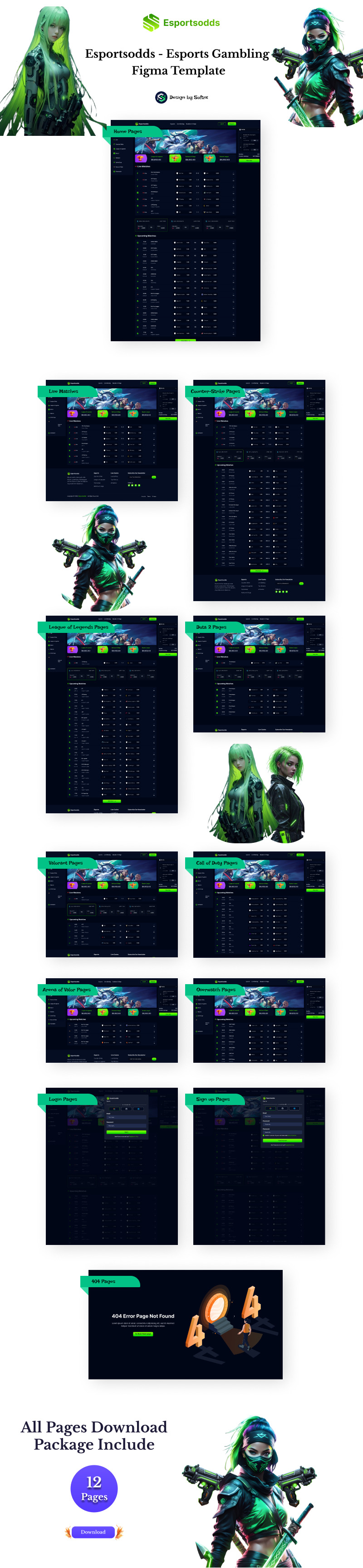 Esportsodds - Esports Betting Gambling Figma Template - Features Image 1