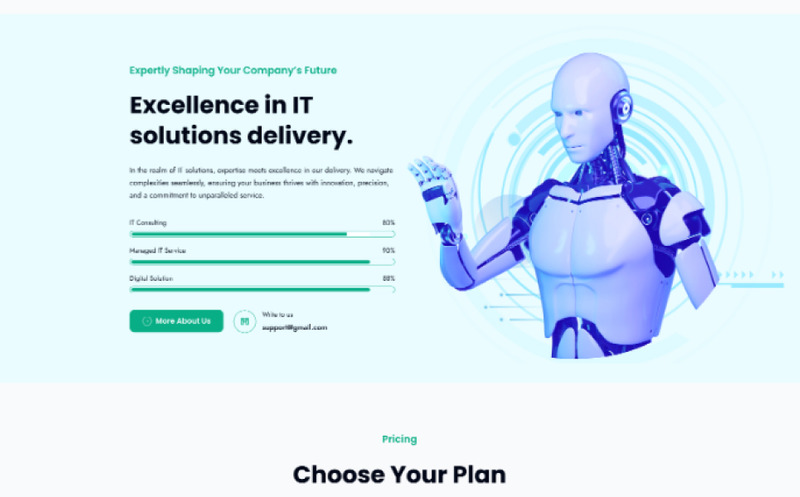 IT-lösningar - IT-lösningar & företagstjänster Figma-mall - Features Image 2