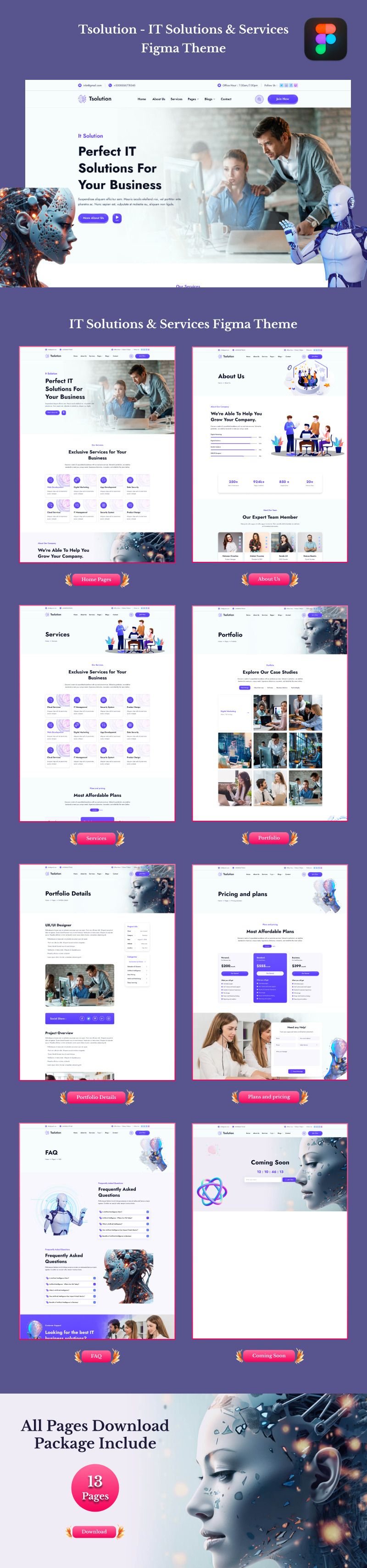 Tsolution - IT Solutions & Business Services Figma Mall - Features Image 1
