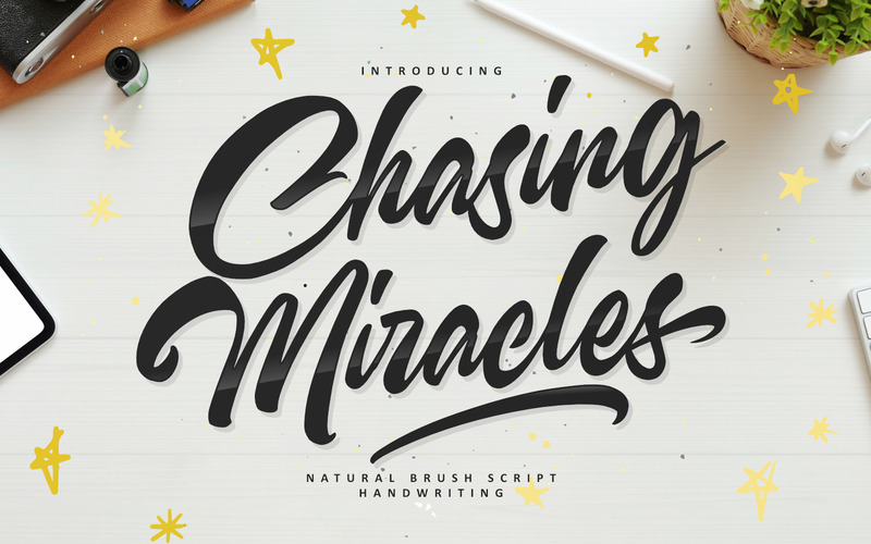 Chasing Miracles -Handwriting Script - Features Image 1