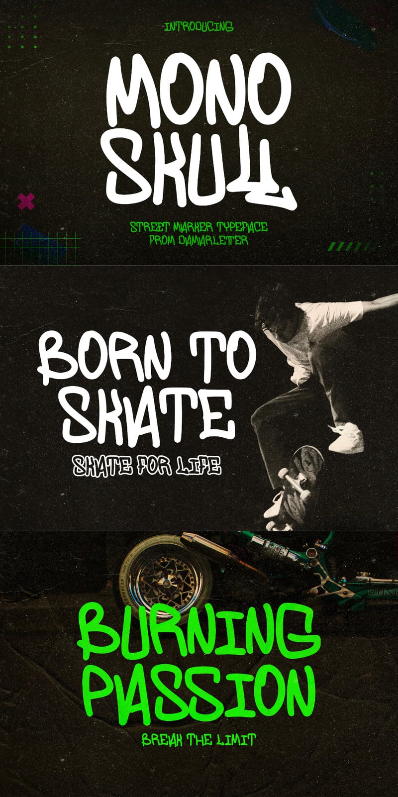 Monoskull – písmo Streetmarker - Features Image 1