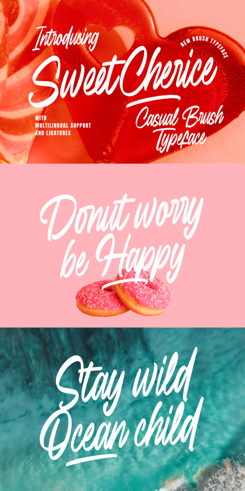 Sweet Cherice casual brush typsnitt - Features Image 1