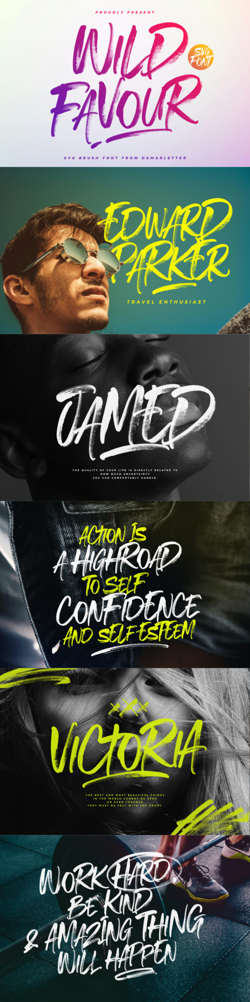 Wild Favor SVG-borstellettertype - Features Image 1