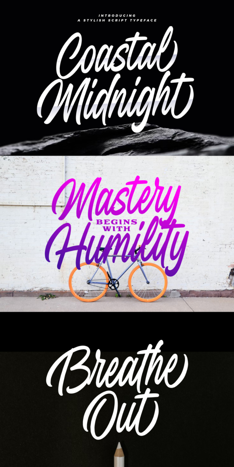 Coastal Midnight stijlvol script - Features Image 1