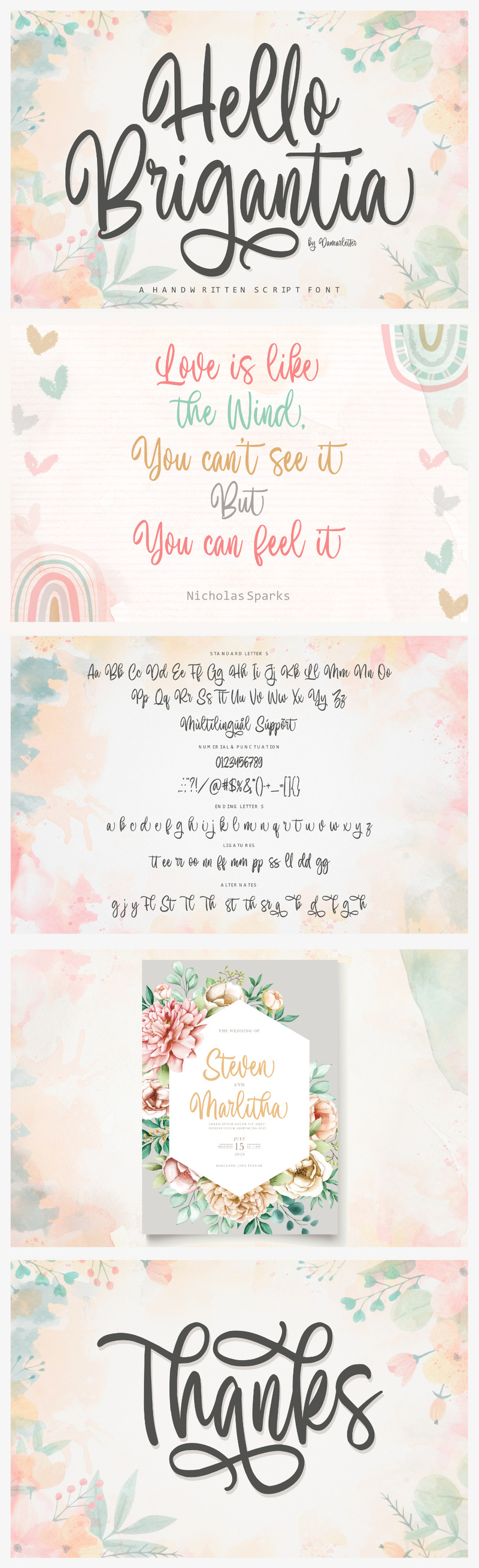 Witaj Brigantia – odręczna czcionka - Obraz funkcji 2