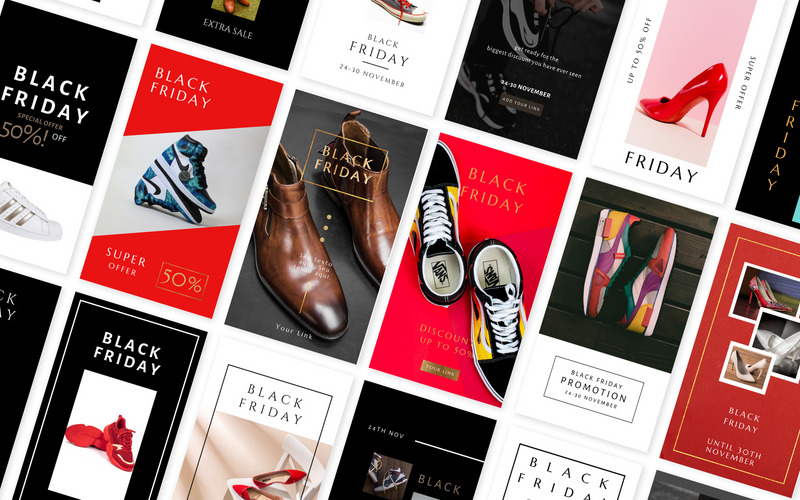 20 plantillas de historias promocionales del Black Friday - Características Imagen 1