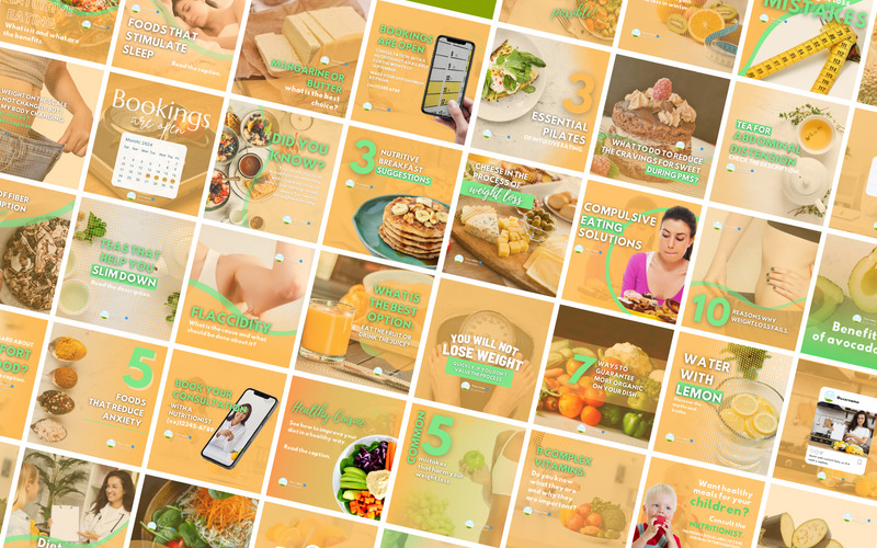 50 Nutrition Canva Templates For Social Media - Features Image 1