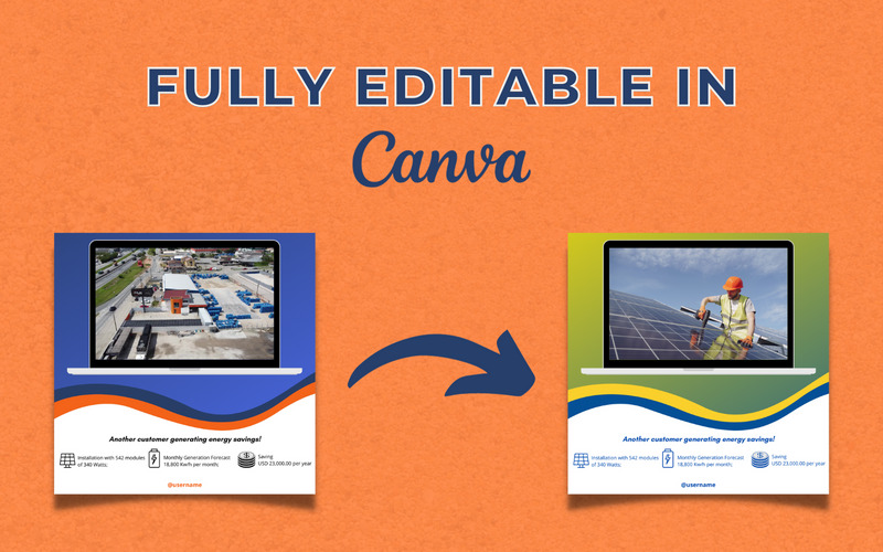 50 Solar Energy Canva Templates For Social Media