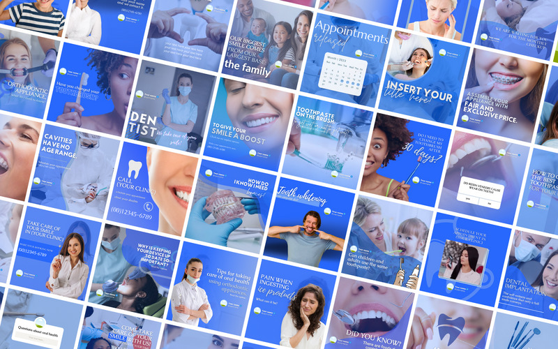 70 Premium Dentist Canva Templates For Social Media - Features Image 1
