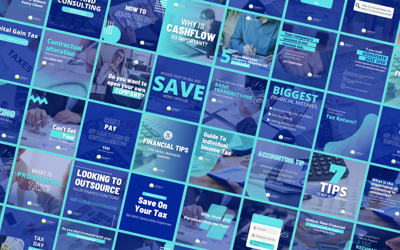 36 Premium Accounting Canva-sjablonen voor sociale media - Features Image 1