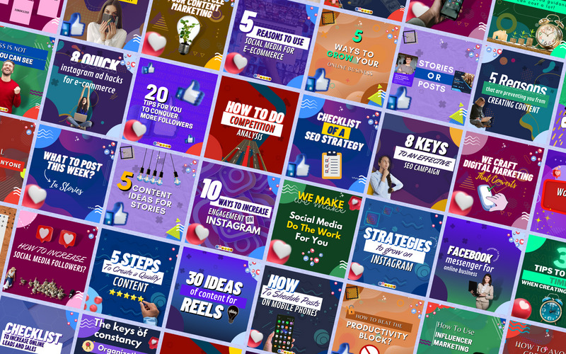 50 Digital Marketing Canva Templates For Social Media - Features Image 1