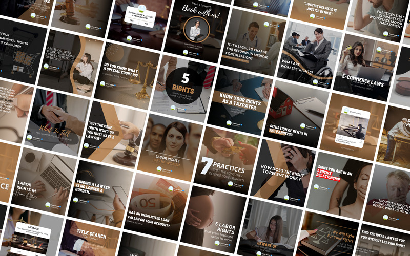 50 Premium Lawyer Canva Templates For Social Media - Features Image 1