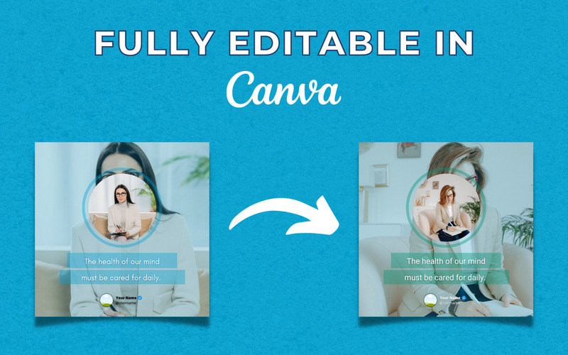 50 Premium Psychology Canva Templates For Social Media - Features Image 2