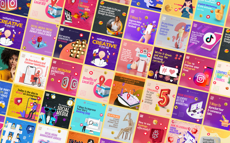 80 Premium Digital Marketing Canva Templates For Social Media - Features Image 1