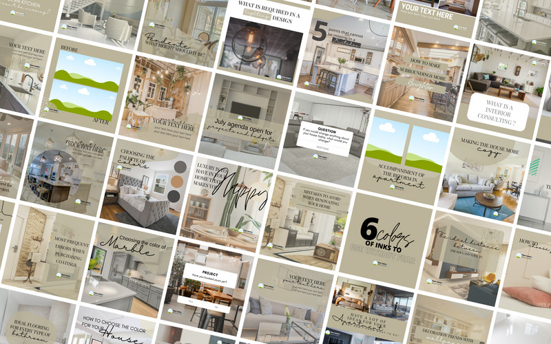 50 Premium Interior Design Canva Templates For Social Media - Features Image 1