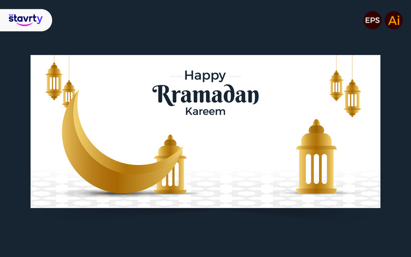 High quality Happy Ramadan Kareem Poster Background design - Features Image 1