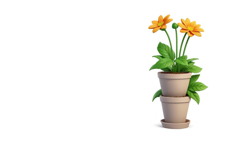 白色背景上的优质向日葵 - Features Image 1