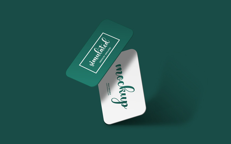 Modelli di mockup di biglietti da visita, modello di presentazione del logo - Caratteristiche Immagine 1