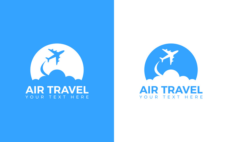 Modelo de logotipo de viagens aéreas. Logotipo de viagem, logotipo de avião, vetor de avião, logotipo de ícone de avião, vetor de avião - Features Image 2