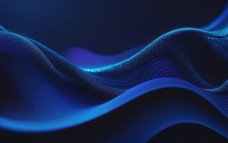 Abstract 3D Blur Technology Wave Background - Features Image 1