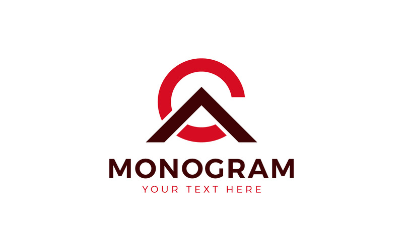 Design del logo Vector Monogram CA, logo monogramma - Caratteristiche Immagine 1