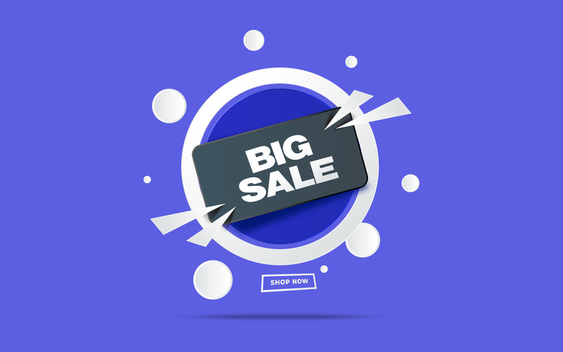 Vector Big Sale Offer Background Design Vector Illustration - Features Image 2