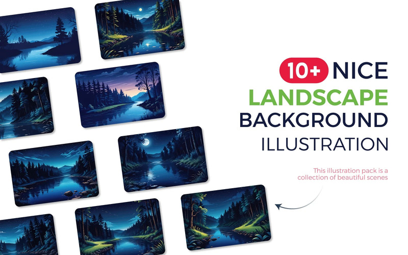 Background Illustration Bundle, Background illustration - Features Image 3