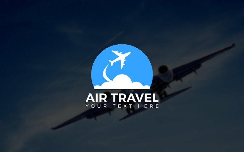 Modelo de logotipo de viagens aéreas. Logotipo de viagem, logotipo de avião, vetor de avião, logotipo de ícone de avião, vetor de avião - Features Image 1