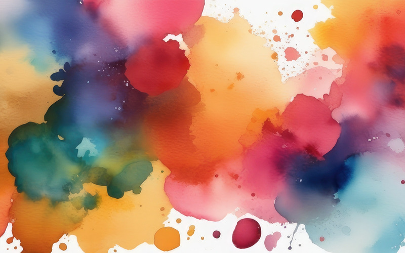 Premium Abstract colorful watercolor spots background 7 - Features Image 1