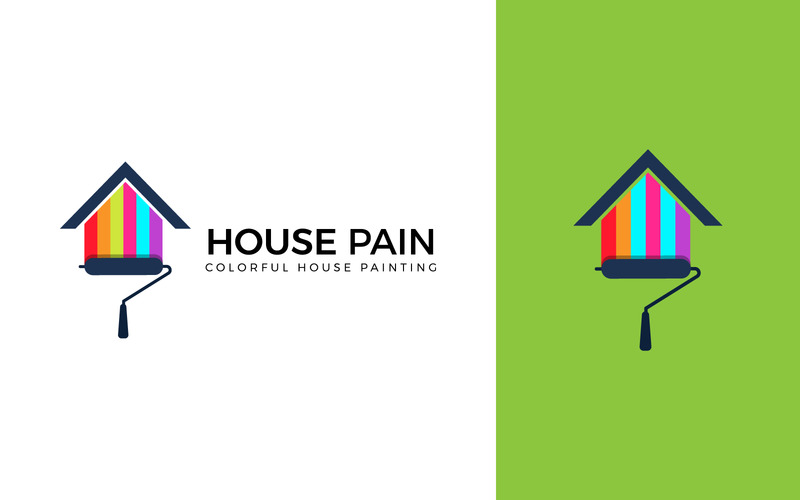 Modèle de logo de maison de peintre - Caractéristiques de l’image 1