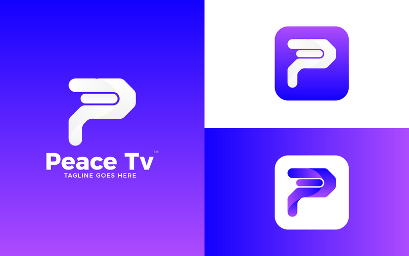 Vektör Marka P Logo sunumu - Features Image 3