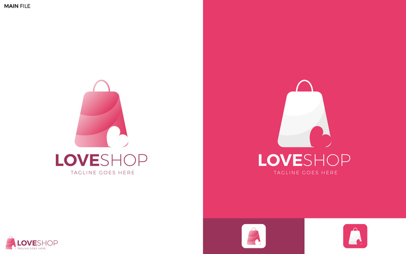 Présentation du logo Branding Love, pack de logos - Caractéristiques de l’image 4