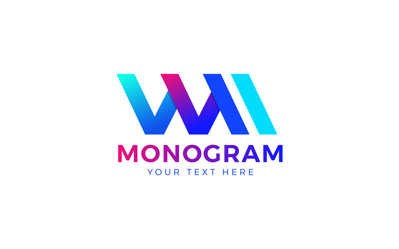 Branding W Logotyppresentation, modern logotyp, logotypsymbol - Features Image 1