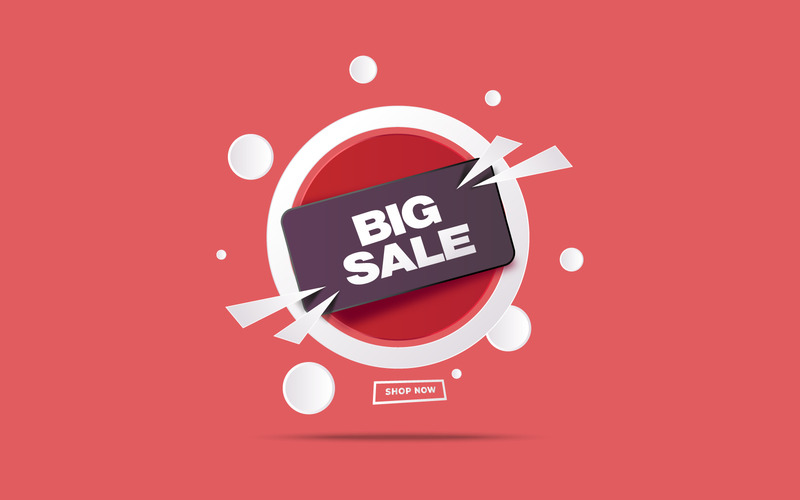 Vector Big Sale Offer Background Design Vector Illustration - Features Image 1