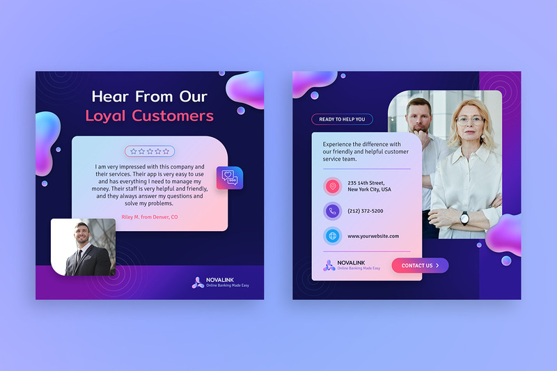 Bank- och finanspostmallar - Features Image 3