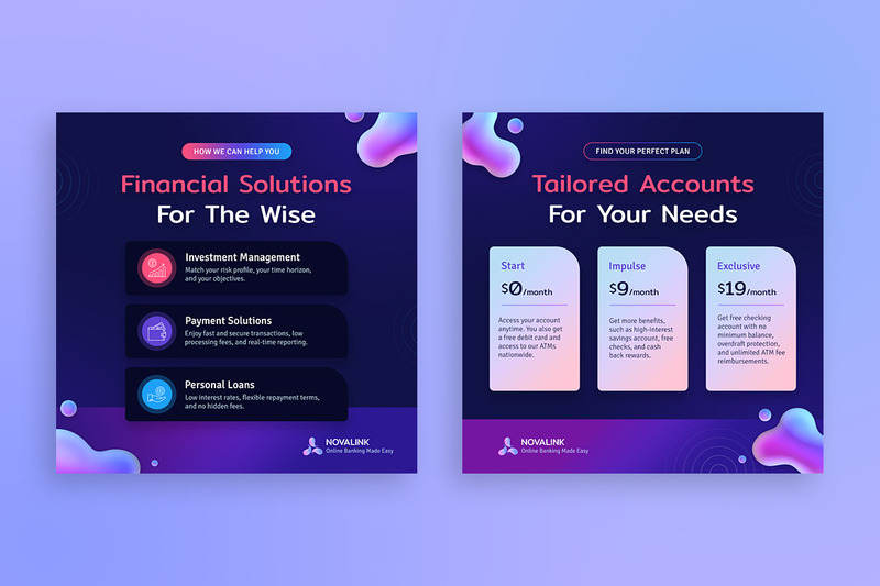 Bank- och finanspostmallar - Features Image 2