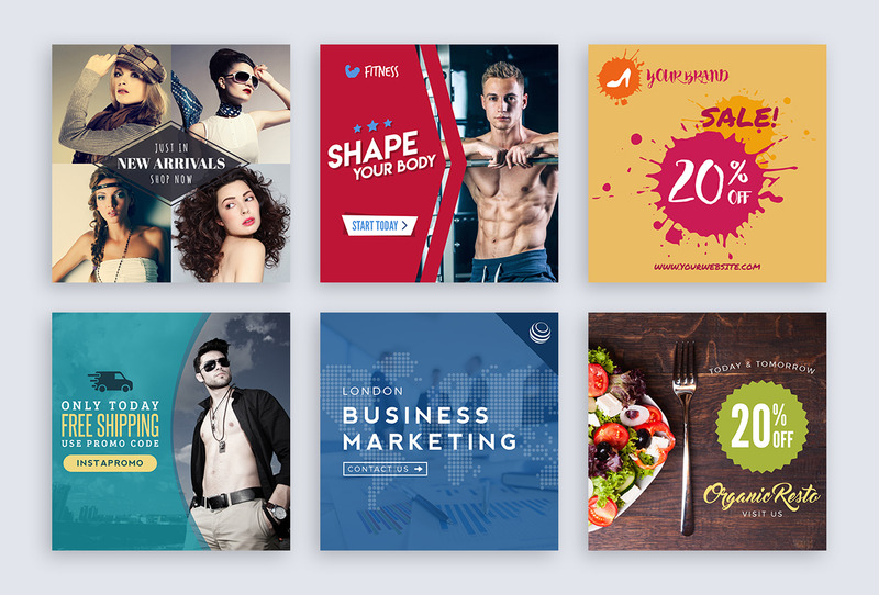 20 Instagram Banner Templates - Features Image 1