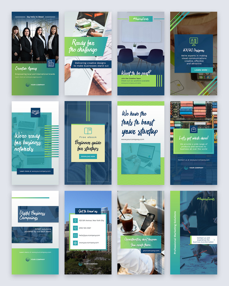100 Facebook Stories - Social Media Stories - Features Image 1