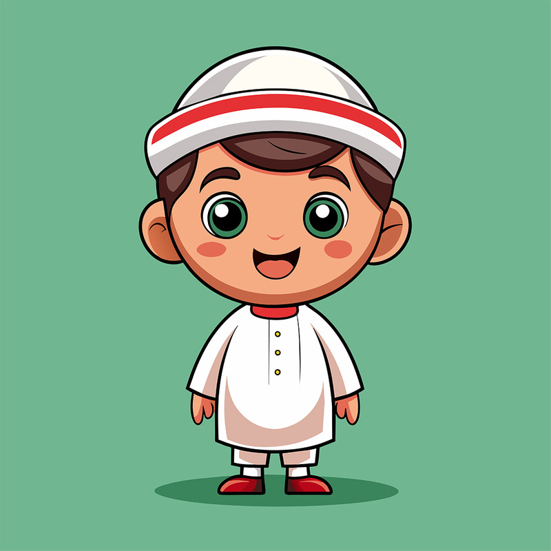 Lindo diseño de niño pequeño Ramadán 22 - Características Imagen 1
