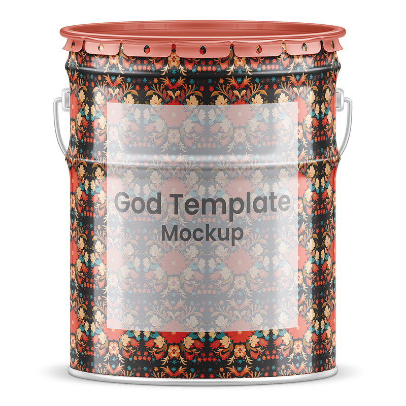 Mockup di secchiello di vernice - Mockup di secchiello di vernice - Caratteristiche Immagine 1
