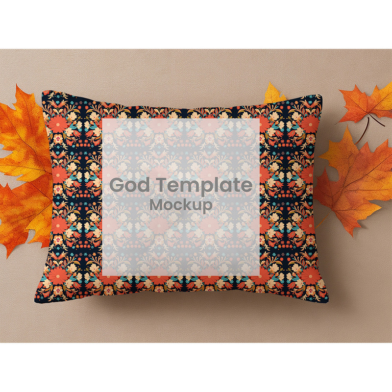 Mockup di cuscino autunnale n. 05 - Caratteristiche Immagine 1