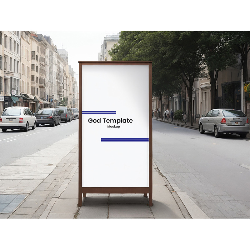 Mockup del pacchetto Street Poster da 5 pezzi - Caratteristiche Immagine 1