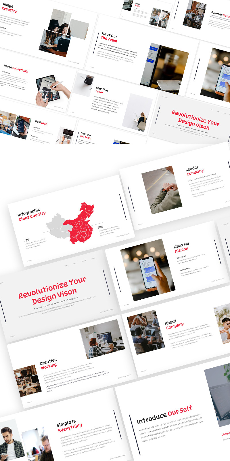 Modern Business Revolution Google Slides Template - Features Image 1