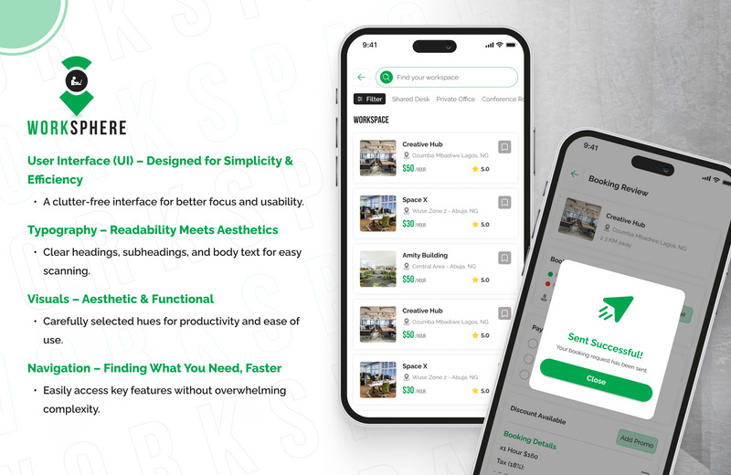 WorkSphere : kit d'interface utilisateur Figma pour l'application d'espace de travail collaboratif - Caractéristiques de l’image 2