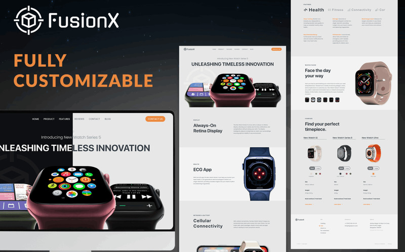 FusionX: Product Launch Landing Page Figma Template - Features Image 2